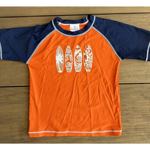 Hanna Andersson Boys' Surfboard Rash Guard Shirt Size 10 - Picture 1 of 4